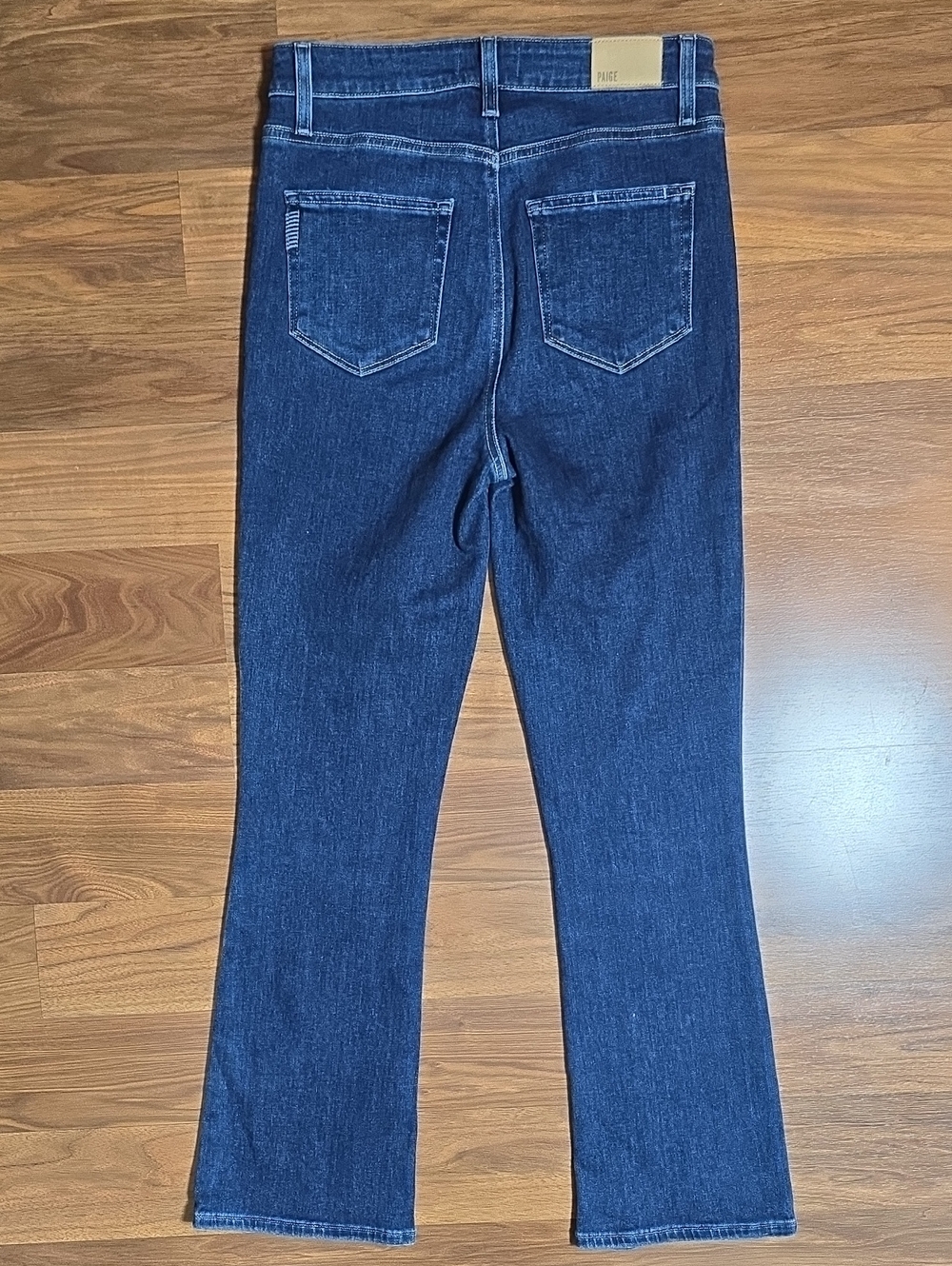 PAIGE Claudine Sleek Ankle Flare Jeans in Beach Break - Picture 7 of 13